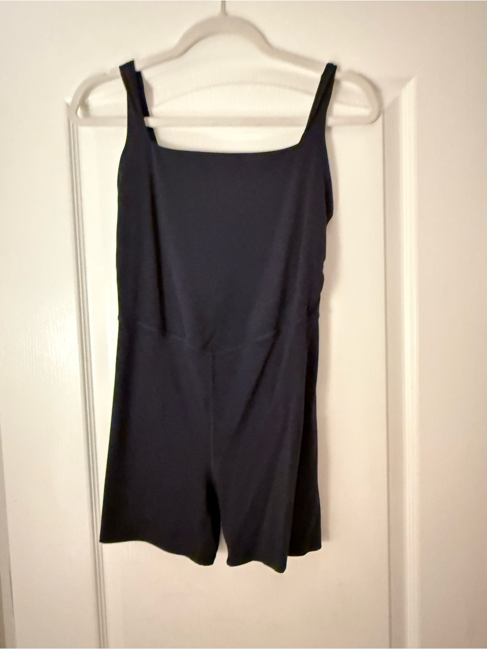 JoyLab Black Square-Neck Sleeveless Romper